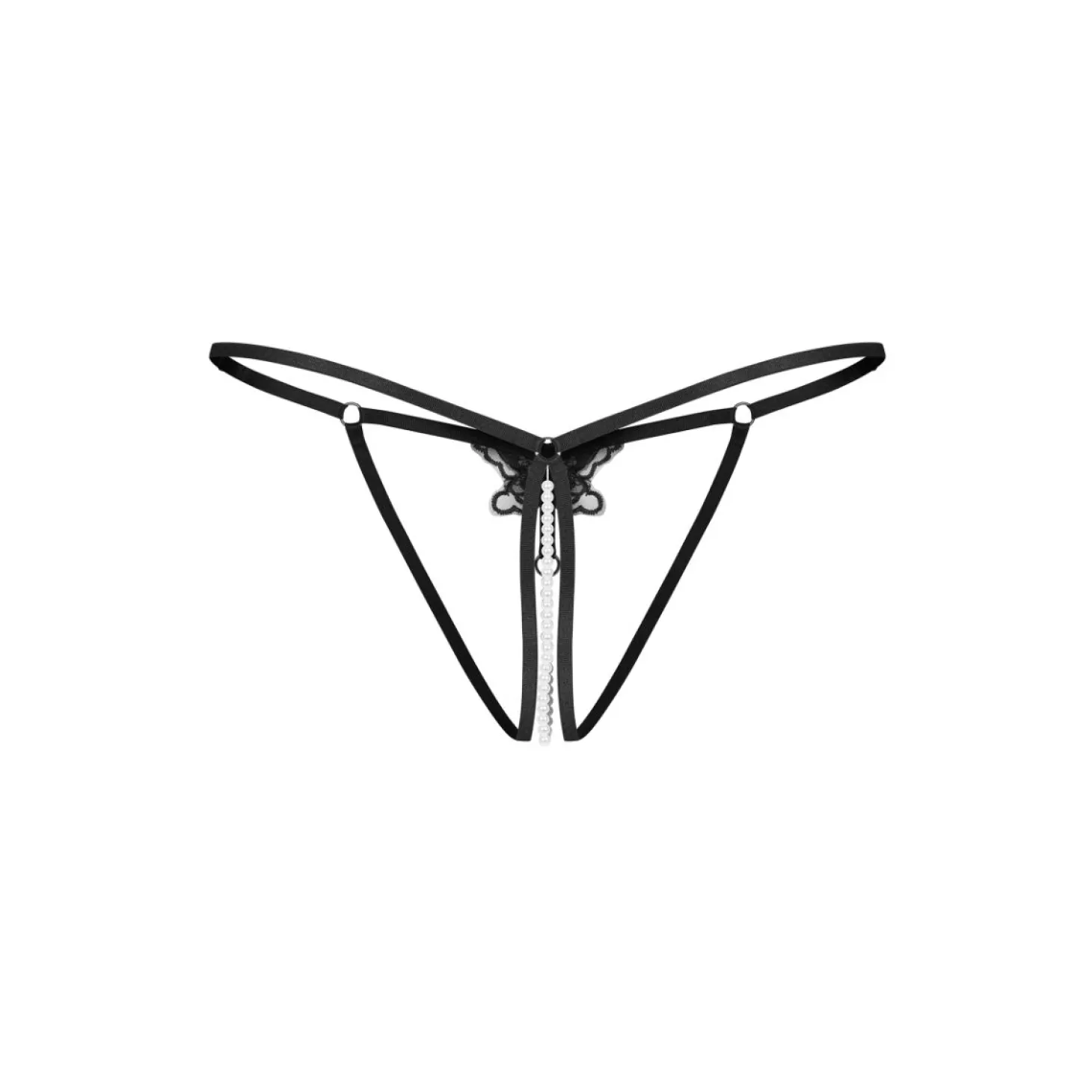 Obsessive - Selisme String Ouvert - Noir