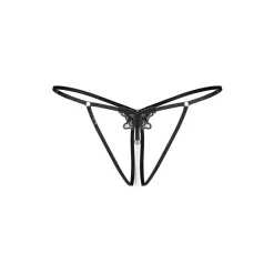 Obsessive - Selisme String Ouvert - Noir