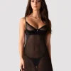 Obsessive - Stelisa Chemise & String - Noir
