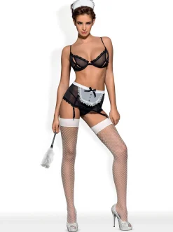 Obsessive - Tenue de soubrette pour jeu de rôle - 5 pièces