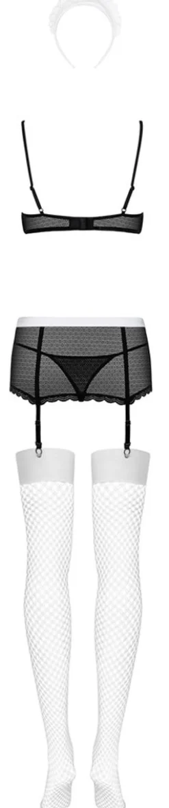 Obsessive - Tenue de soubrette pour jeu de rôle - 5 pièces