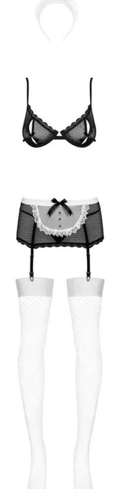 Obsessive - Tenue de soubrette pour jeu de rôle - 5 pièces