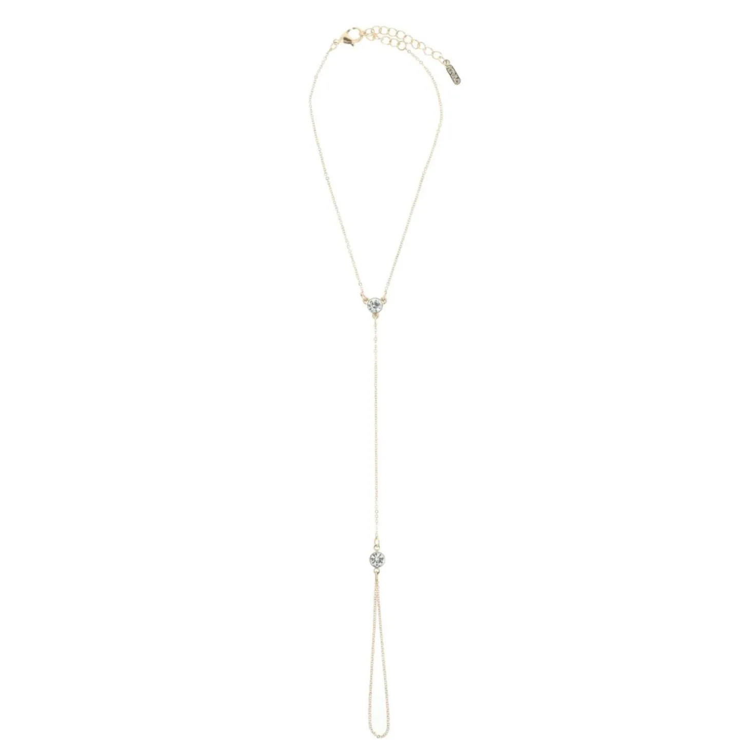 Otazu - Twin Crystal Anklet - Transparent