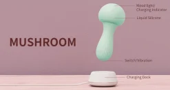 OTOUCH - Vibromasseur Wand Silicone Mushroom - Bleu-vert