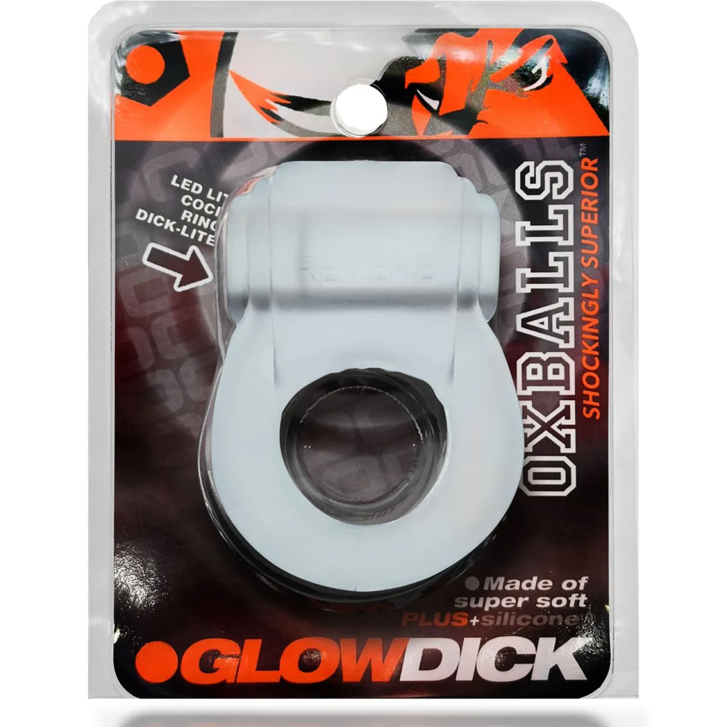 Oxballs - Glowdick Cockring With Led Clear Ice