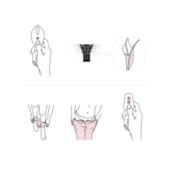 Panty Rebel - String vibrant - Noir