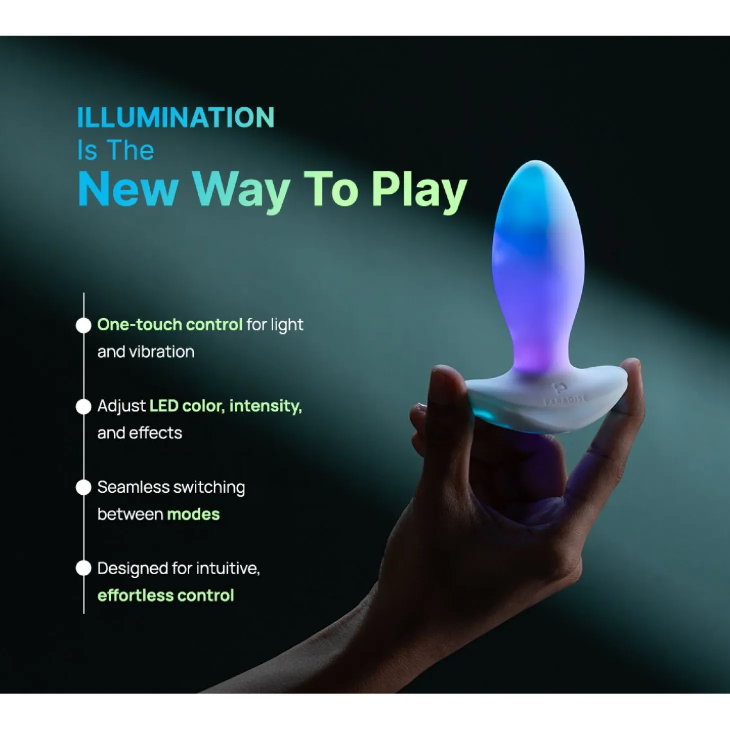Paradise Pleasure Products - Illumination The Plug - Blanc