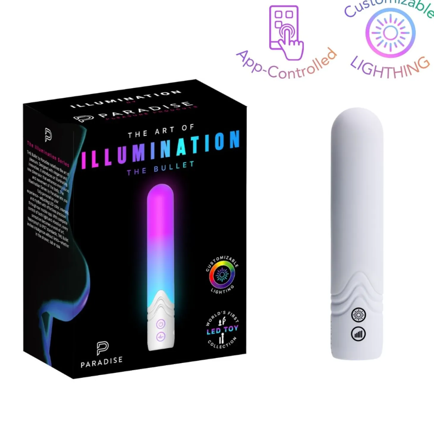 Paradise Pleasure Products - Illumination The Bullet - Blanc