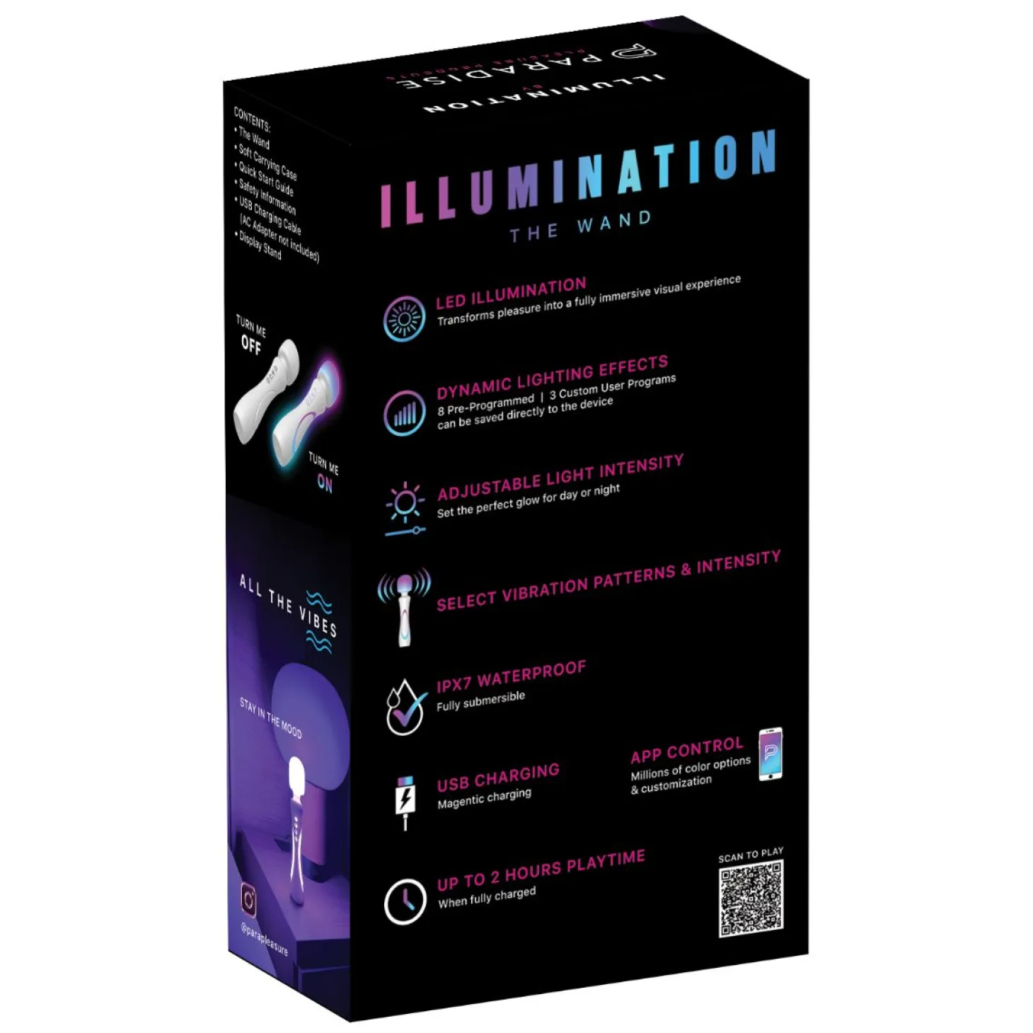 Paradise Pleasure Products - Illumination The Wand - Blanc