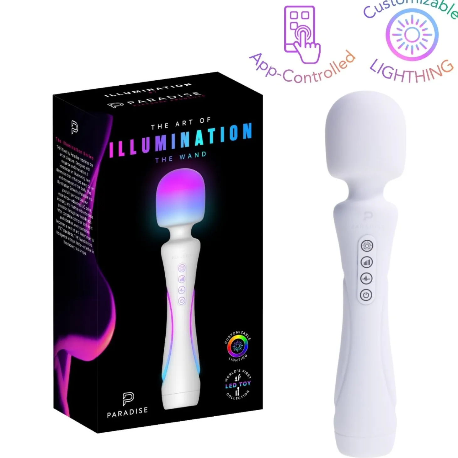Paradise Pleasure Products - Illumination The Wand - Blanc