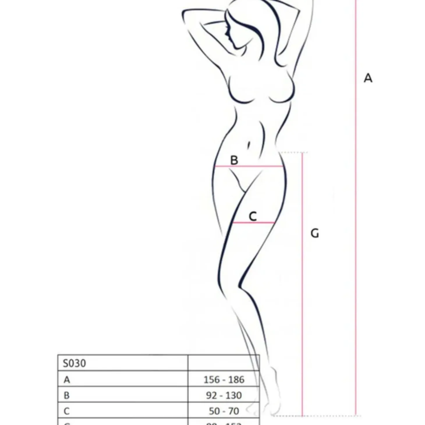 Passion - S030 Bas Strip - Rouge