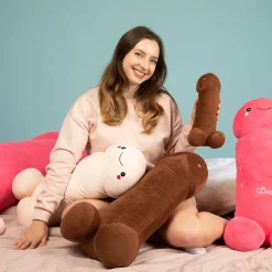 Peluche de Pénis avec Visage Souriant - 30 cm
