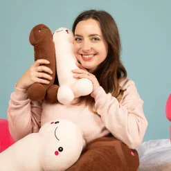 Peluche de Pénis avec Visage Souriant - 30 cm