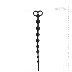 Perles anales longues en noir