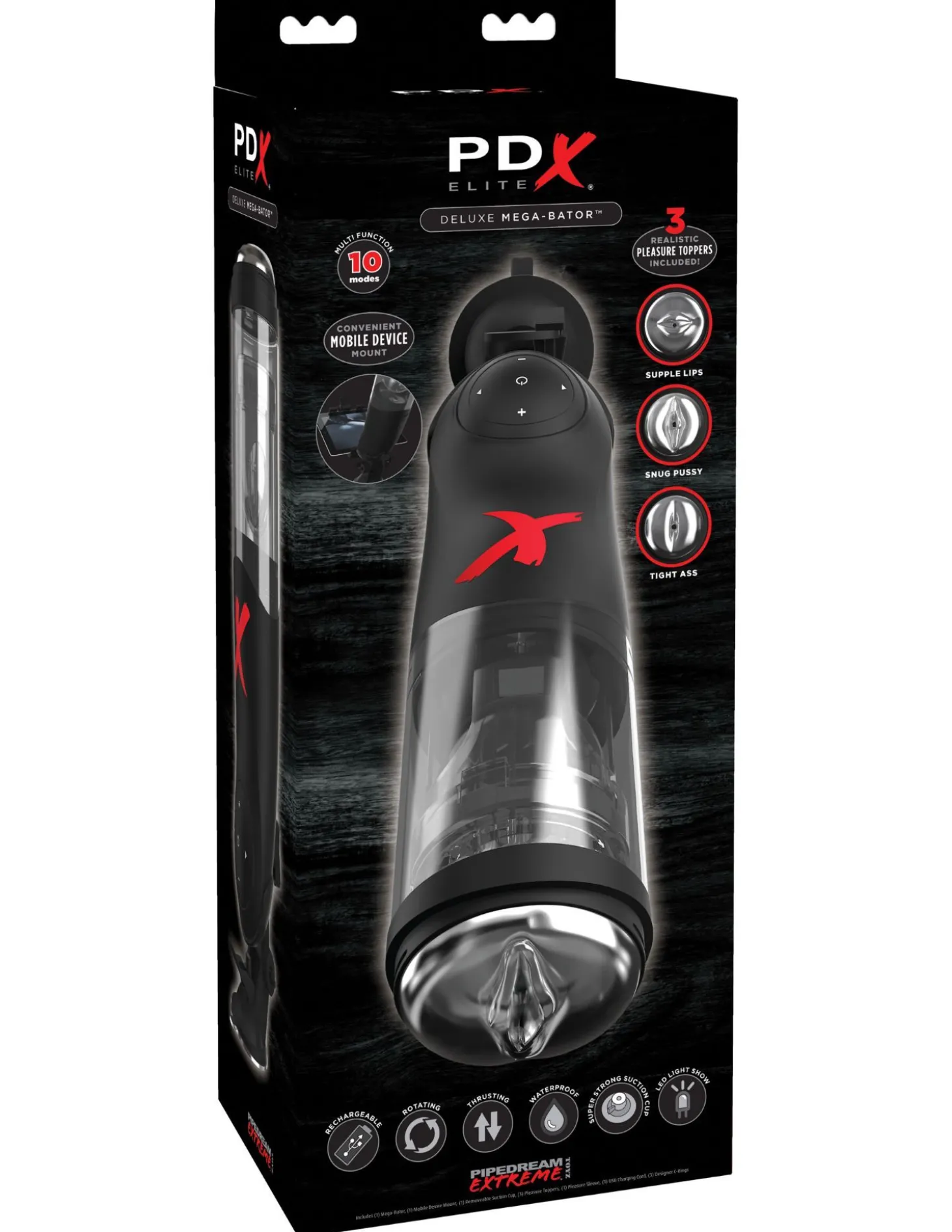 Pipedream - Masturbateur vibrant Deluxe - Noir