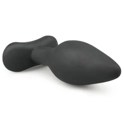 Plug anal noir en silicone - Medium