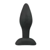 Plug anal noir en silicone - Small