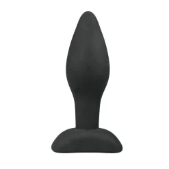 Plug anal noir en silicone - Small