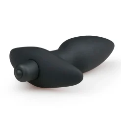 Plug anal vibrant Noir - 14,5 cm