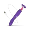 Pompe Pleasure Pump avec vibromasseur pour point G - Violet