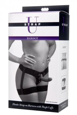 Porte-jarretelles avec harnais strap-on Bardot