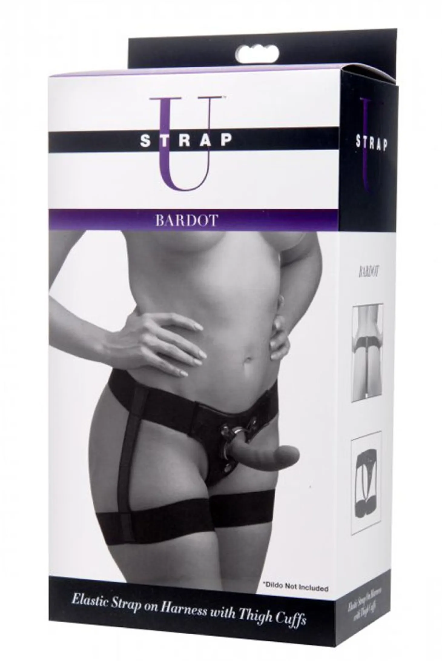 Porte-jarretelles avec harnais strap-on Bardot