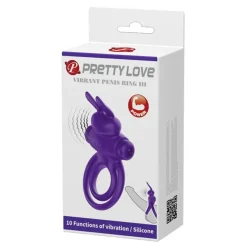 Pretty Love - Anneau pénien rabbit vibrant - Violet