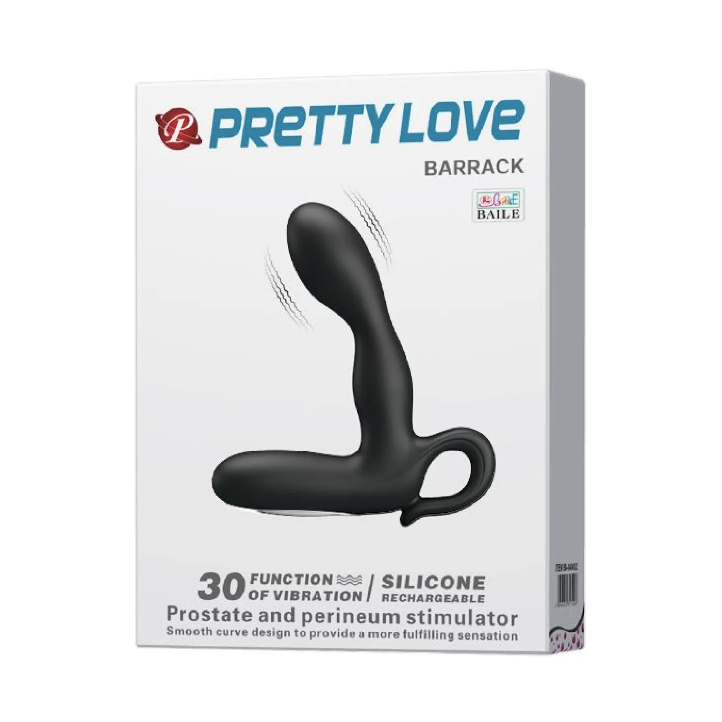 Pretty Love - Plug anal vibrant "Barrack" - Noir