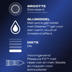 Préservatifs Durex Orgasm Intense - 10 pièces