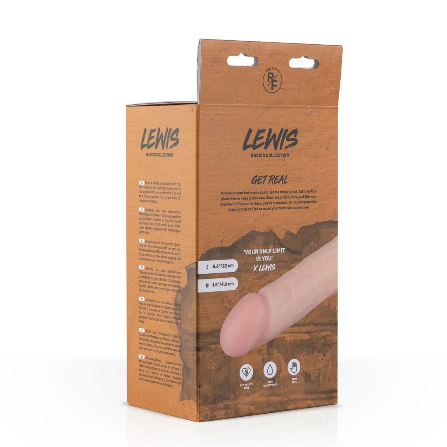 Real Fantasy - Vibro réaliste "Lewis" - 22 cm