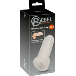 Rebel - Gaine Épaississante avec Anneau Scrotal - 16,5 cm