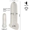 Rebel - Gaine Épaississante avec Anneau Scrotal - 18 cm