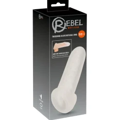 Rebel - Gaine Épaississante avec Anneau Scrotal - 18 cm