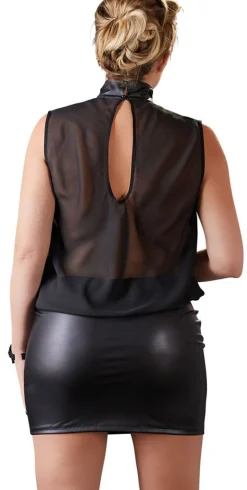 Robe transparente noire