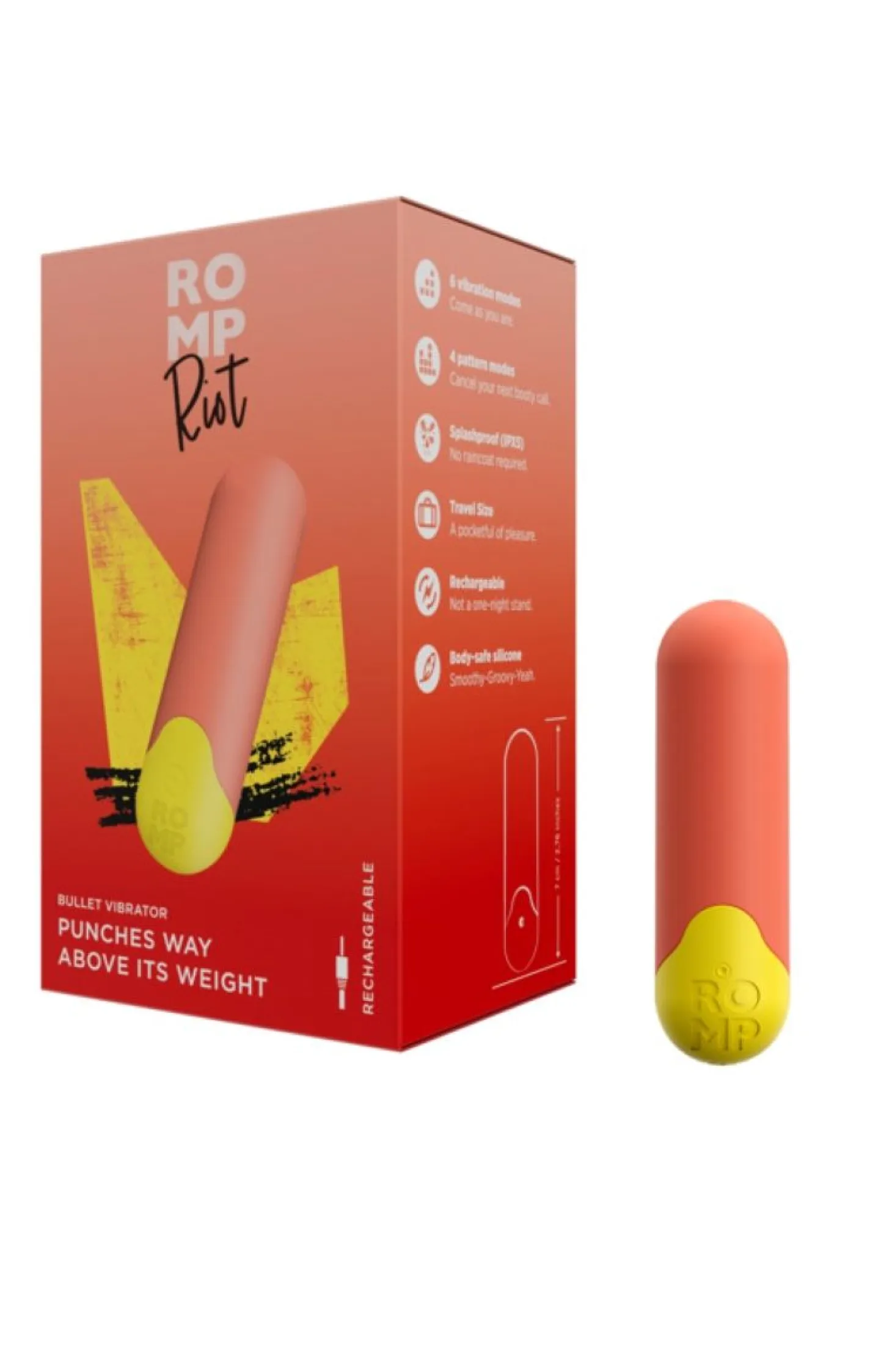 ROMP by Womanizer - Riot Vibromasseur bullet - Orange