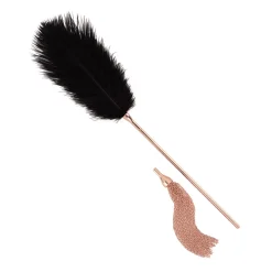 Rosy Gold - Feather Tickler Whip