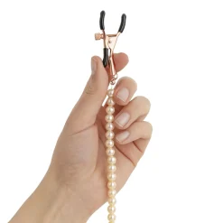 Rosy Gold - Pearls Pinces Tétons - Design Ajustable