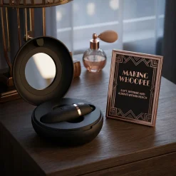 Rosy Gold – Stimulateur Léchage avec Boîtier Luxe – Noir