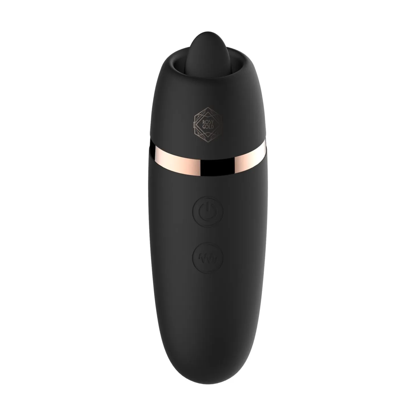 Rosy Gold – Stimulateur Léchage avec Boîtier Luxe – Noir