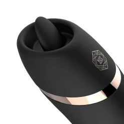 Rosy Gold – Stimulateur Léchage avec Boîtier Luxe – Noir