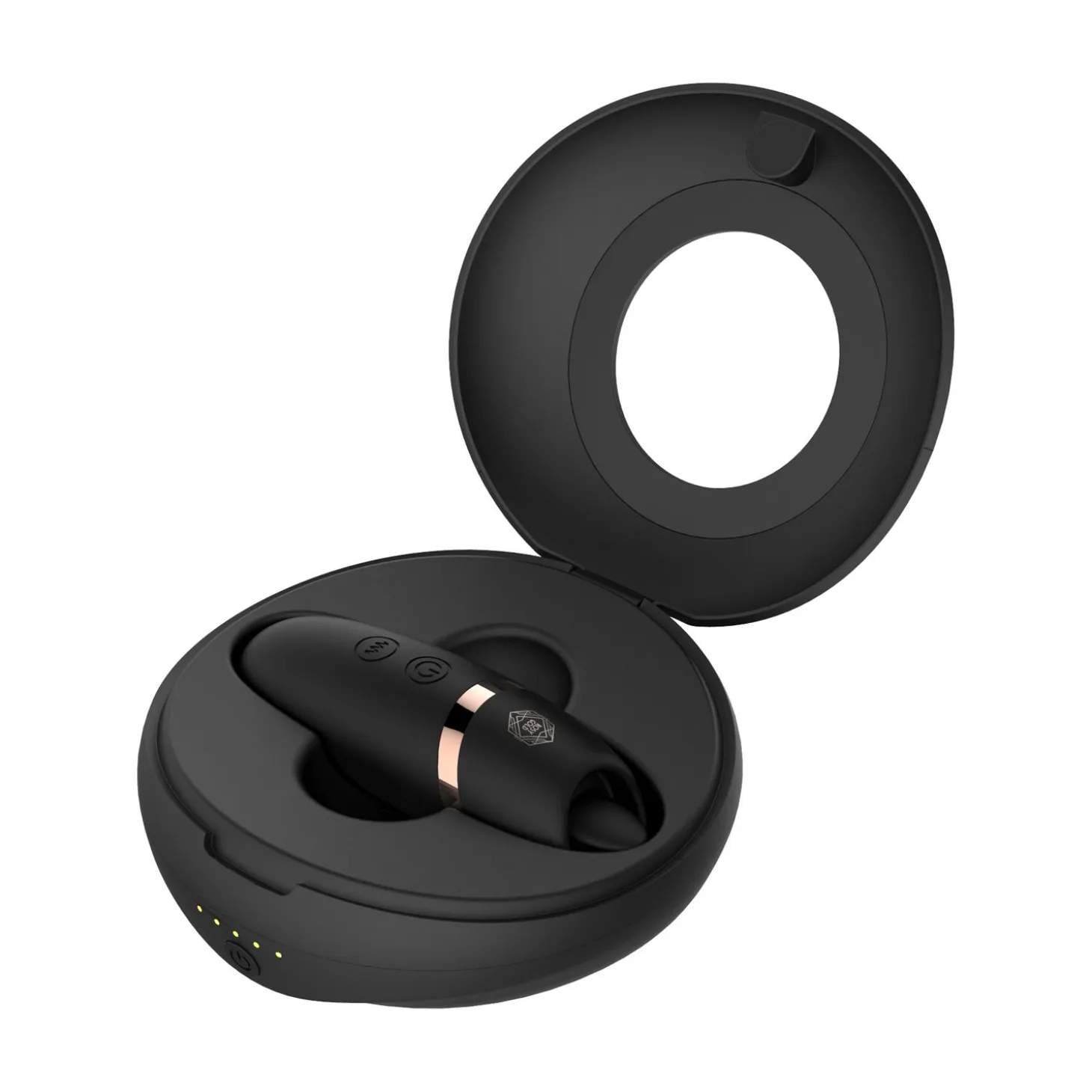 Rosy Gold – Stimulateur Léchage avec Boîtier Luxe – Noir