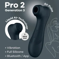 Satisfyer Pro 2 Génération 3 Connecté - Stimulateur clitoridien - Noir