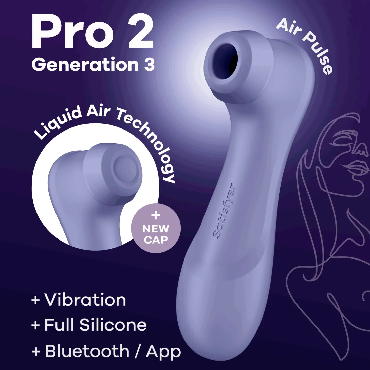 Satisfyer Pro 2 Génération 3 Connecté - Stimulateur clitoridien - Lilas
