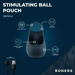 Scrotum stimulant Boners - Bleu