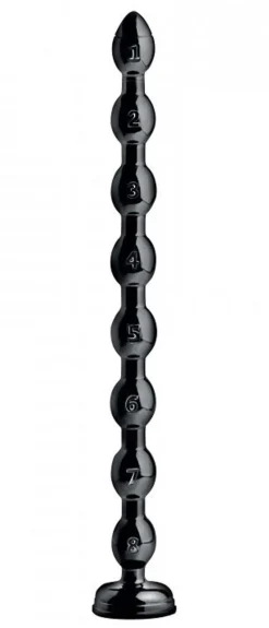 Serpent anal et gode anal perlés - 19 pouces