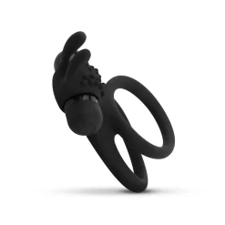 Share Ring - Double anneau pénien vibrant avec oreilles de lapin