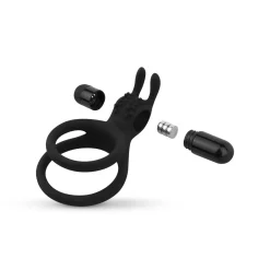 Share Ring - Double anneau pénien vibrant avec oreilles de lapin