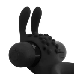 Share Ring - Double anneau pénien vibrant avec oreilles de lapin