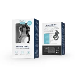 Share Ring - Double anneau pénien vibrant avec oreilles de lapin