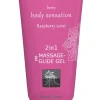 Shiatsu - Gel de massage et lubrifiant à la framboise - 200 ml